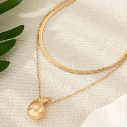 Collier Éléguant Goutte d'Eau Femme